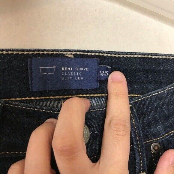Levi’s Demi Curve Classic Sim Leg Jeans Womens 25/0 - Picture 3 of 7
